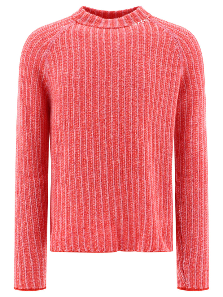 Degradé Stripes Knitwear Red