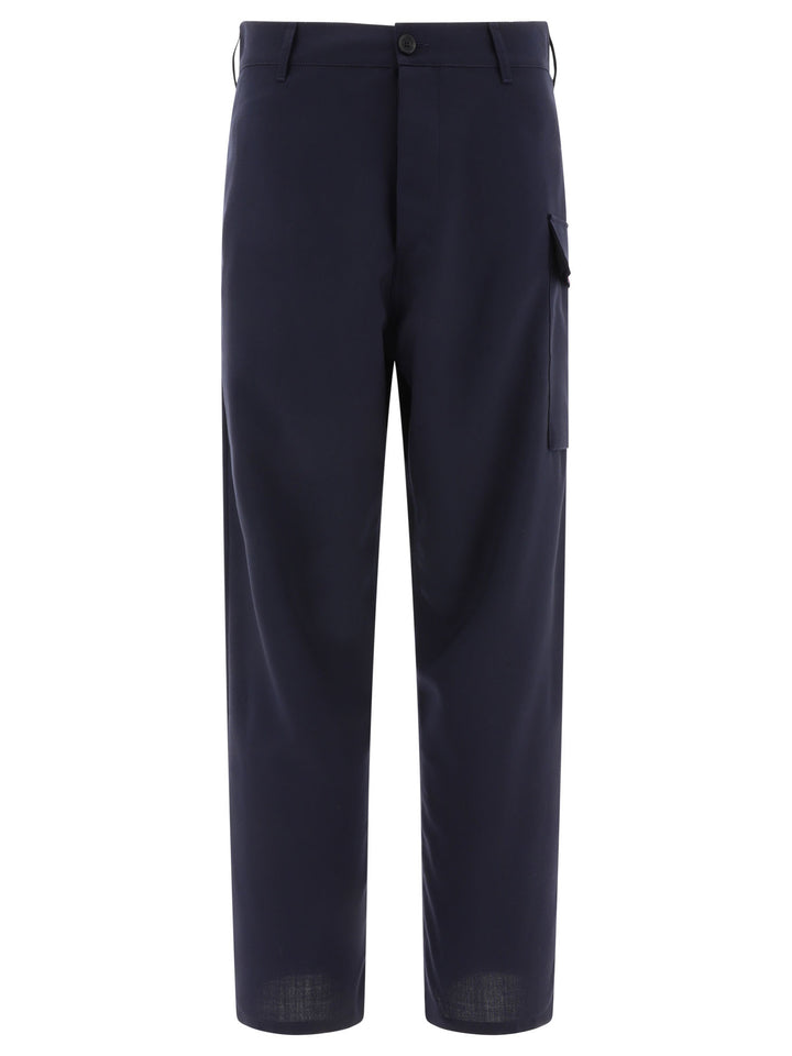 Tropical Wool Trousers Blue