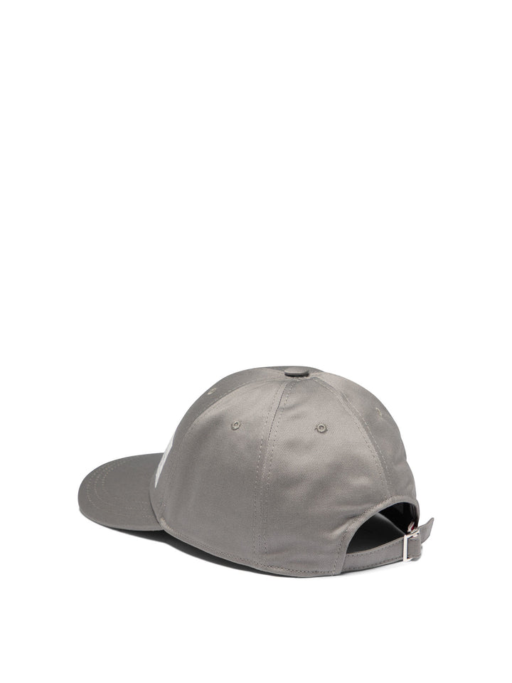 Baseball Cap With Logo Patch Hats Grey