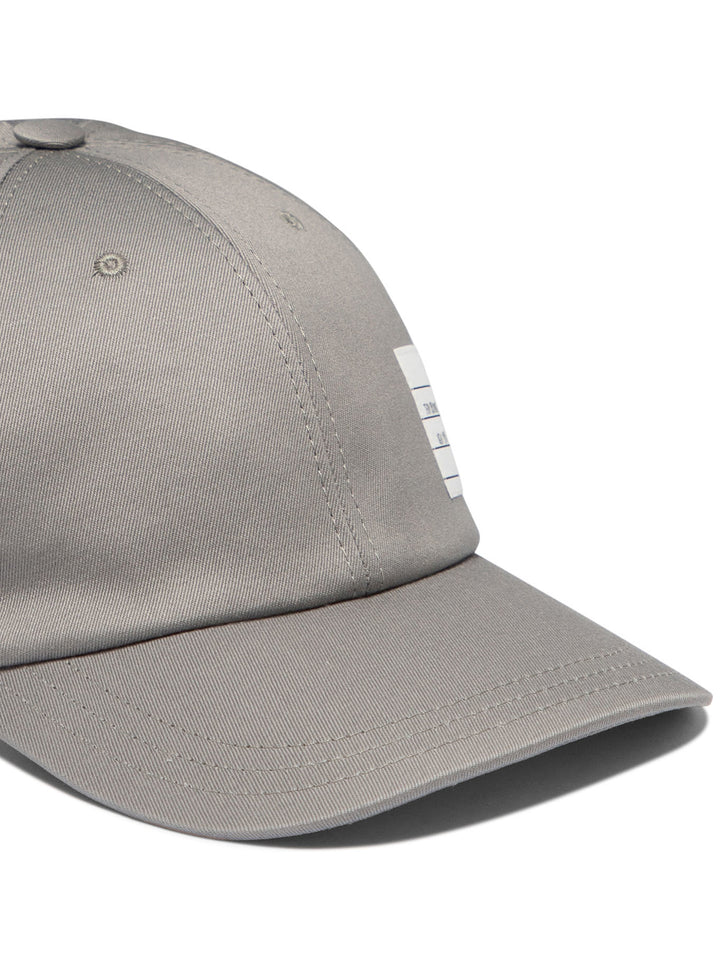 Baseball Cap With Logo Patch Hats Grey