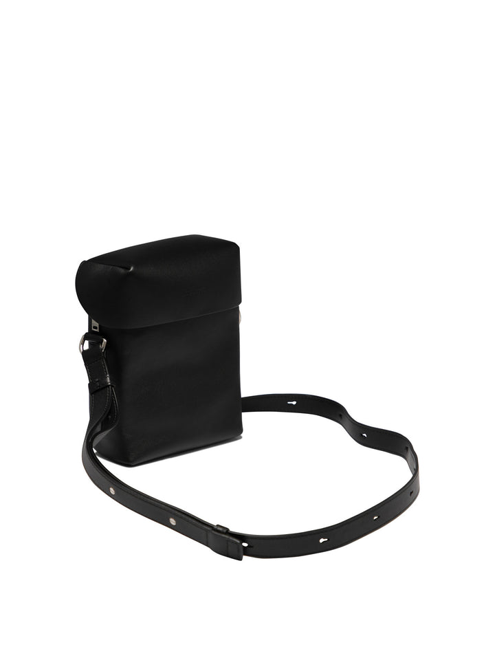 Small Lid Crossbody Bags Black