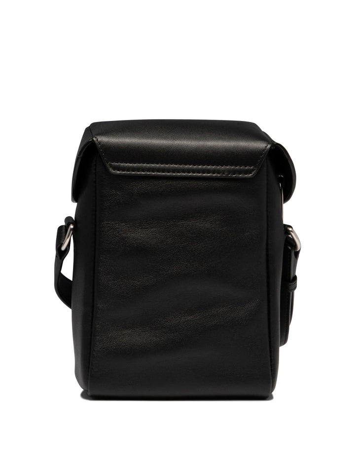 Small Lid Crossbody Bags Black