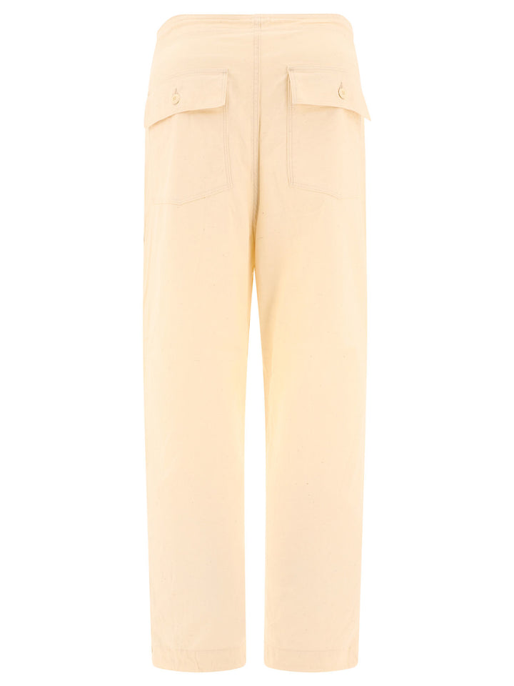 String Fatigue Trousers Beige