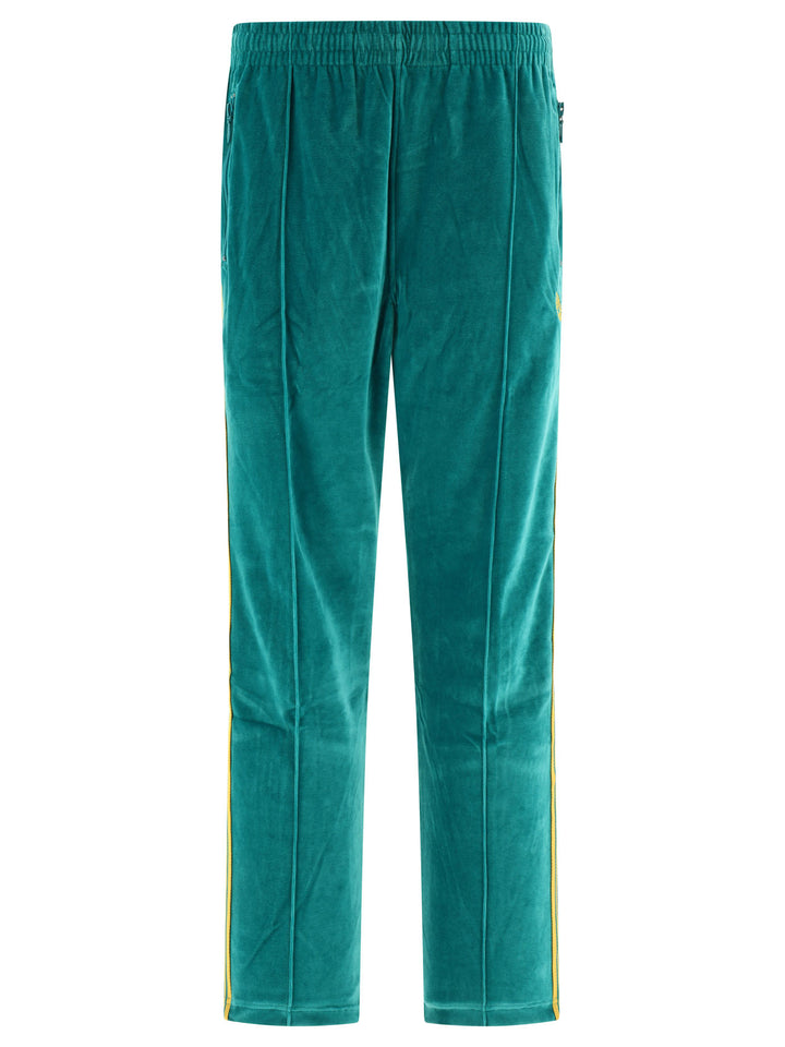 Velvet Track Trousers Light Blue