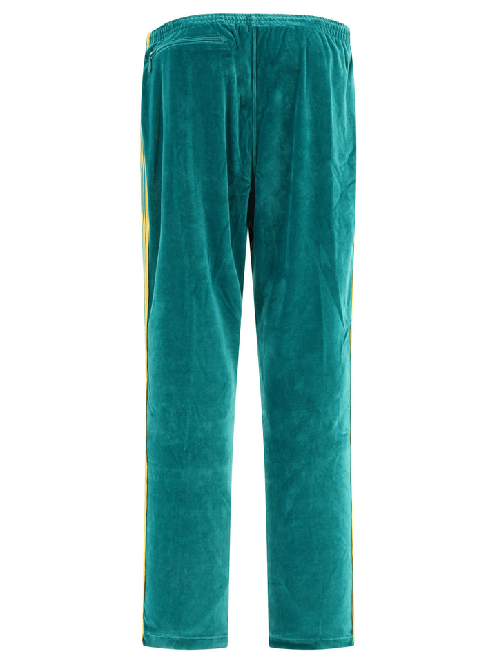 Velvet Track Trousers Light Blue