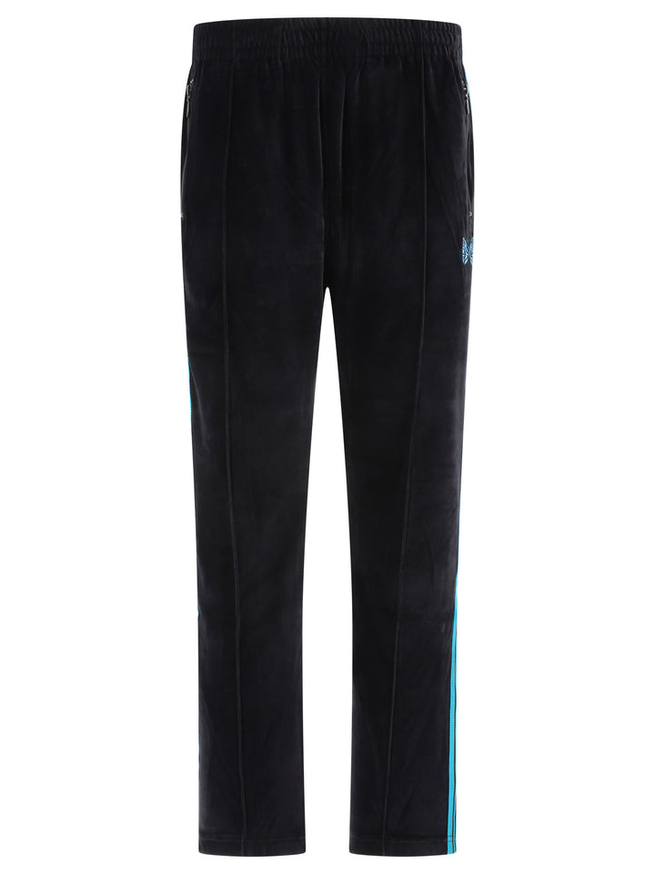 Velvet Track Trousers Black