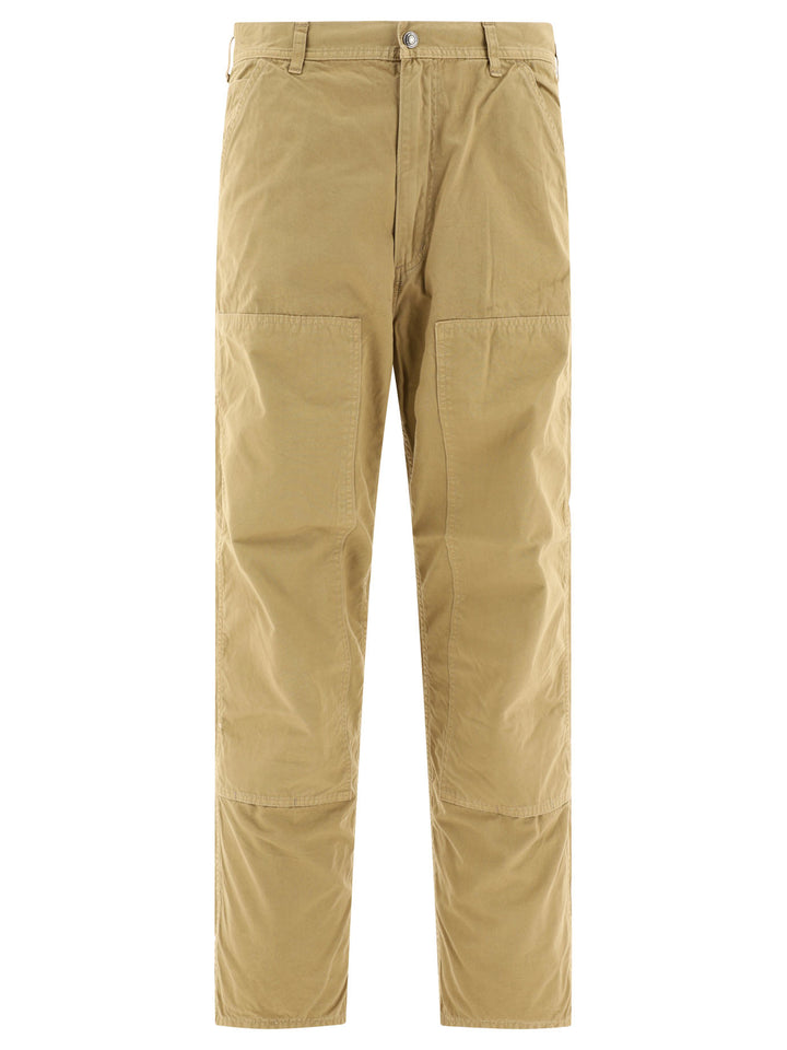 Double-Knee Utility Trousers Beige