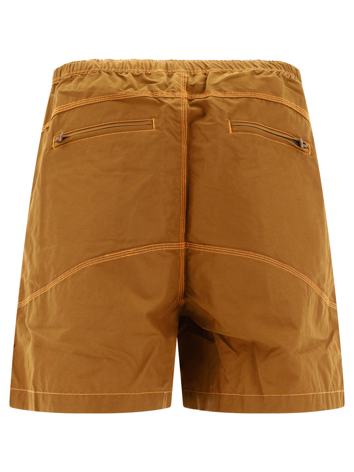 Triple Needle Short Brown