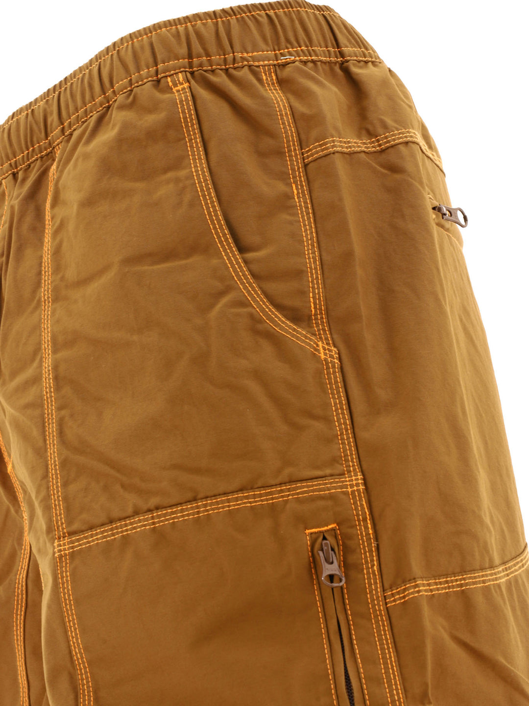 Triple Needle Short Brown