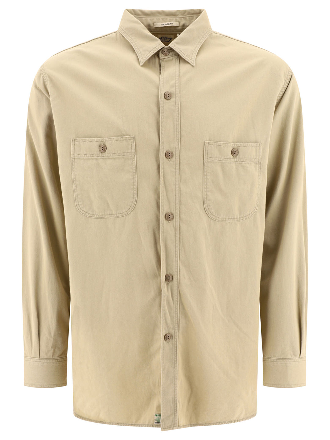 Twill Work Shirts Beige