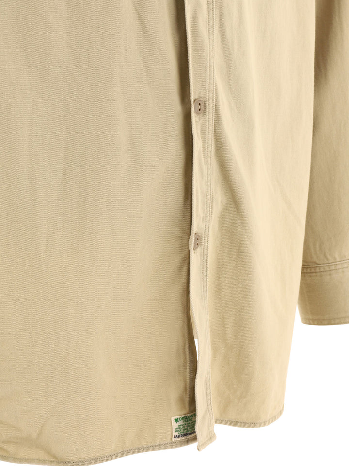 Twill Work Shirts Beige