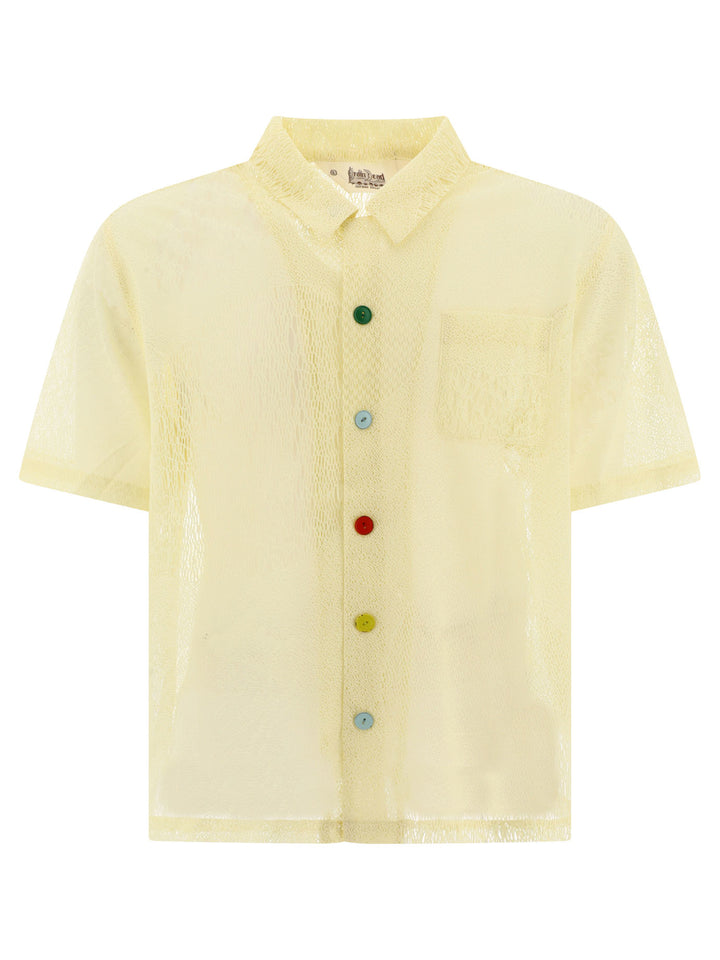 Engineered Mesh Shirts Yellow