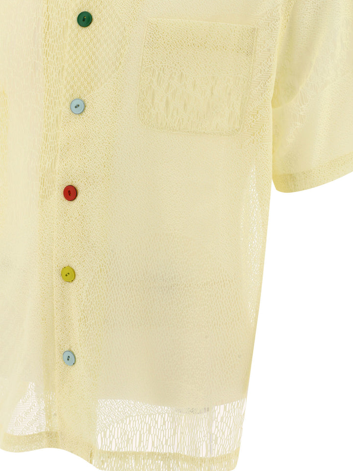 Engineered Mesh Shirts Yellow