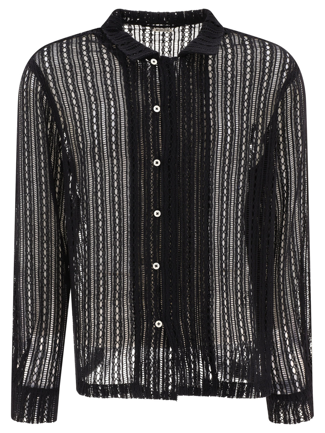 Meandering Lace Shirts Black