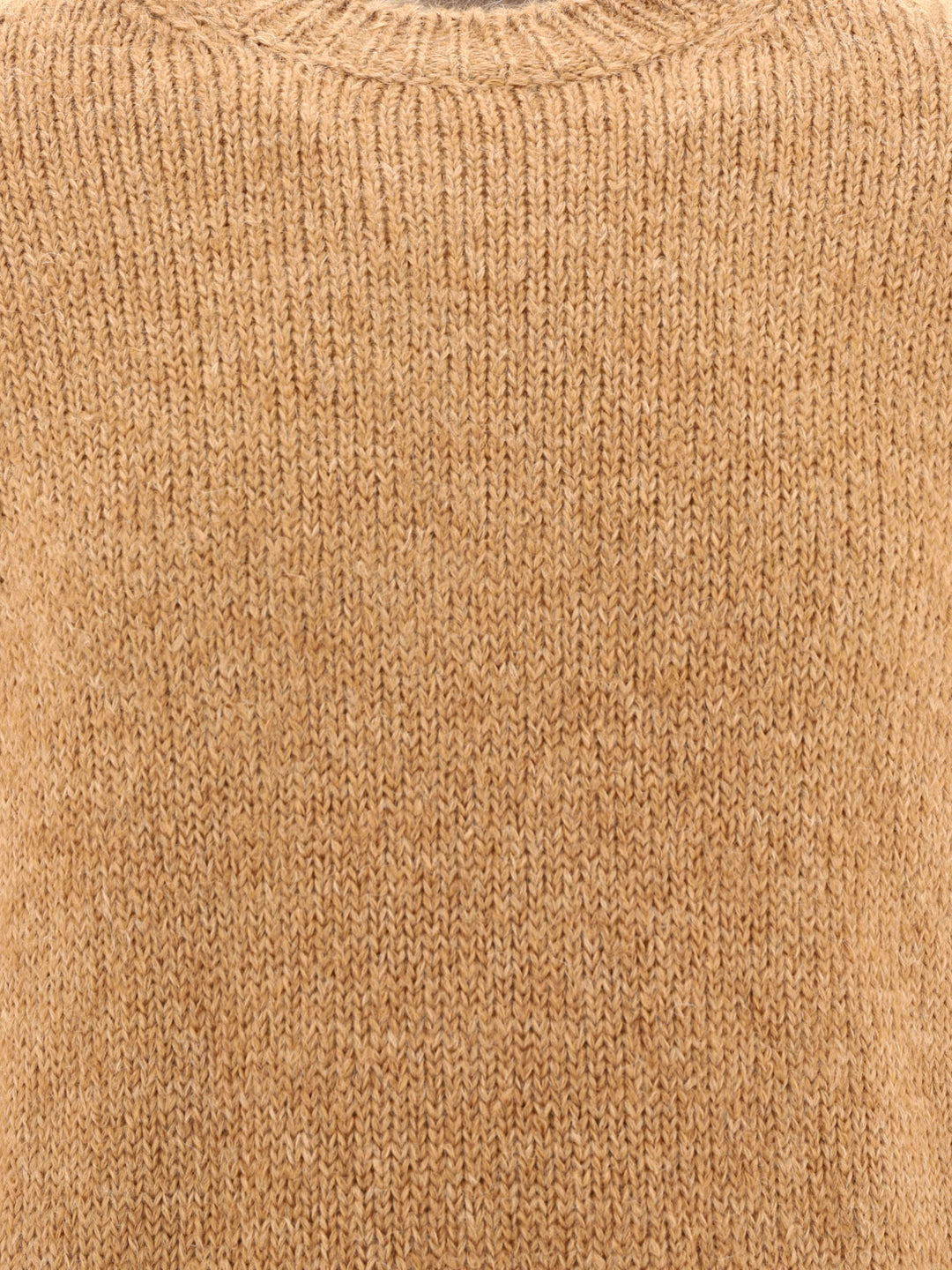 MéLange-Effect Sweater Knitwear Beige