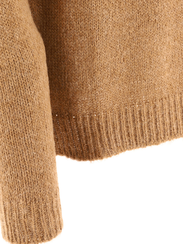 MéLange-Effect Sweater Knitwear Beige