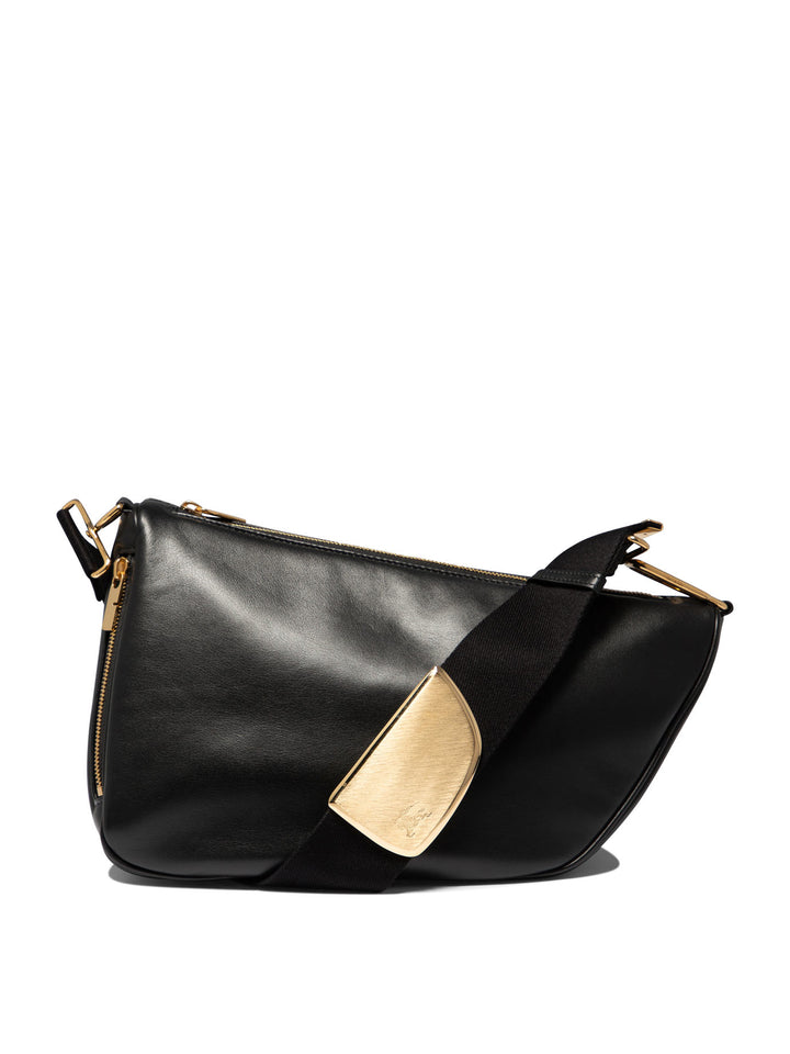 Shield Medium Shoulder Bags Black