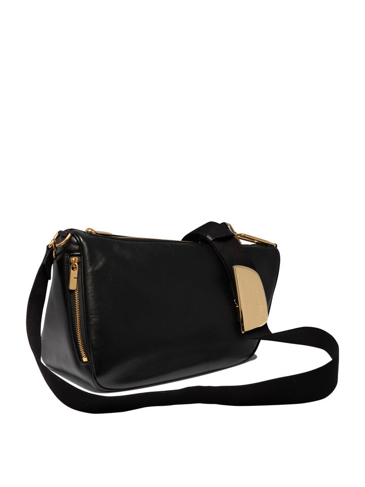 Shield Medium Shoulder Bags Black