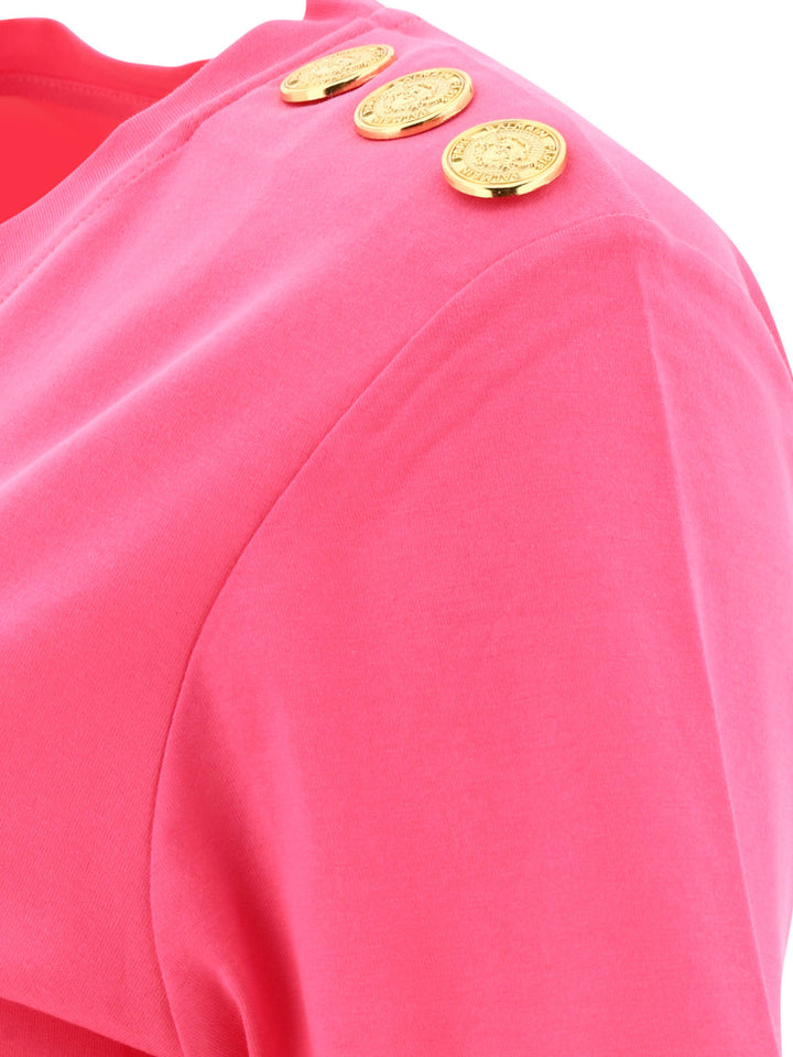 3 Buttons T-Shirts Fuchsia