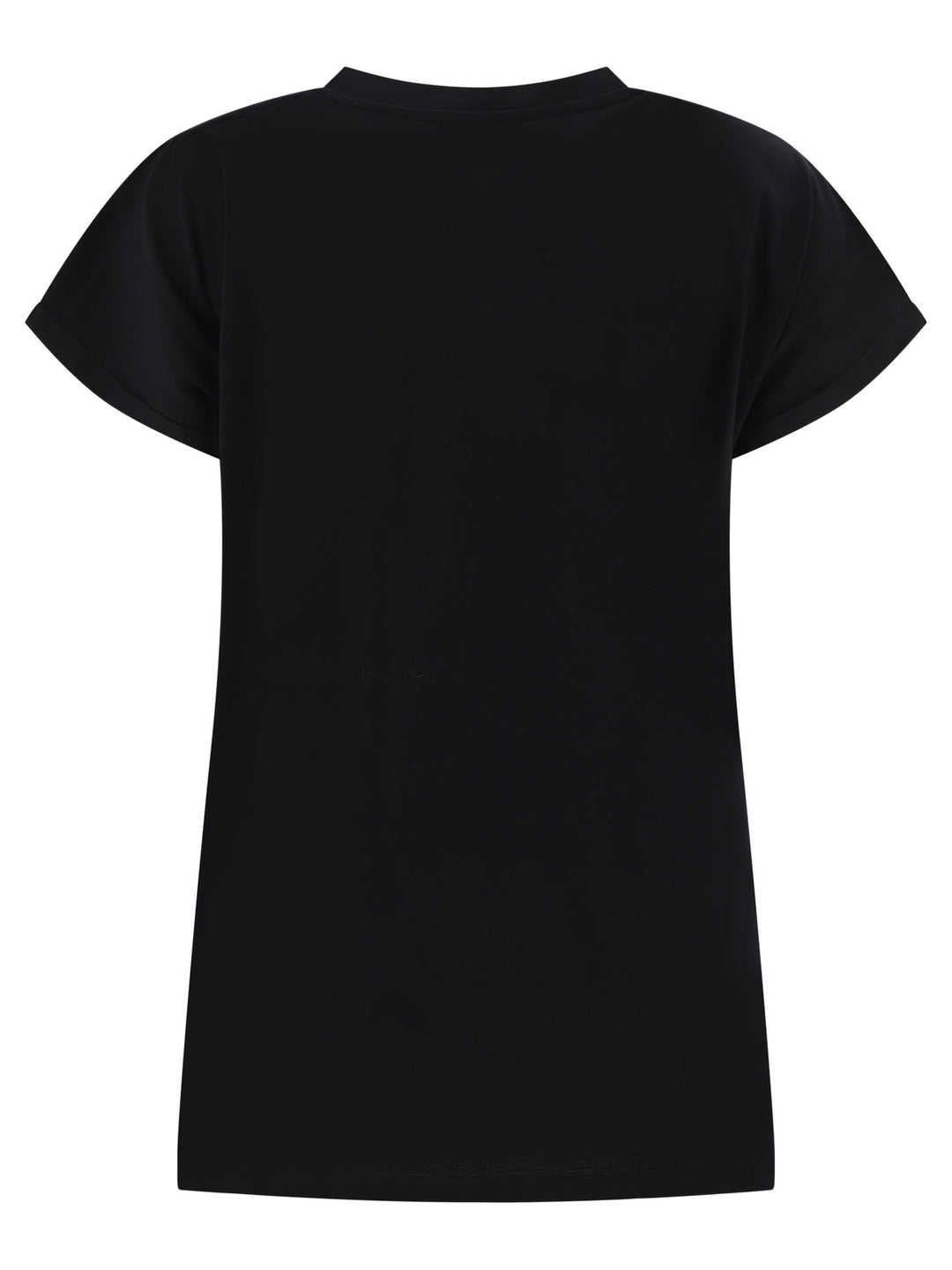 T-Shirt With Flock Detail T-Shirts Black