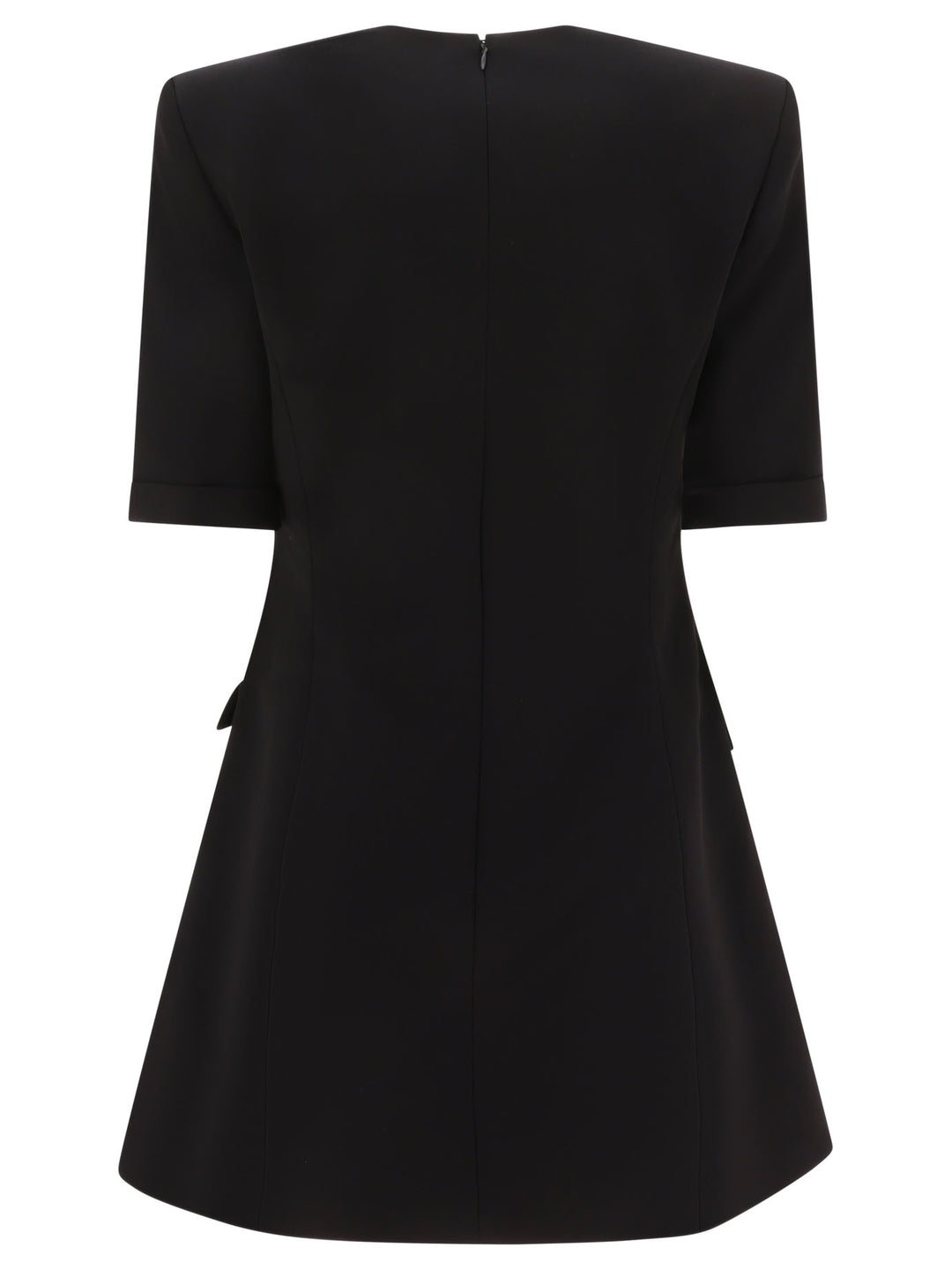 8-Button Crepe Dress Dresses Black