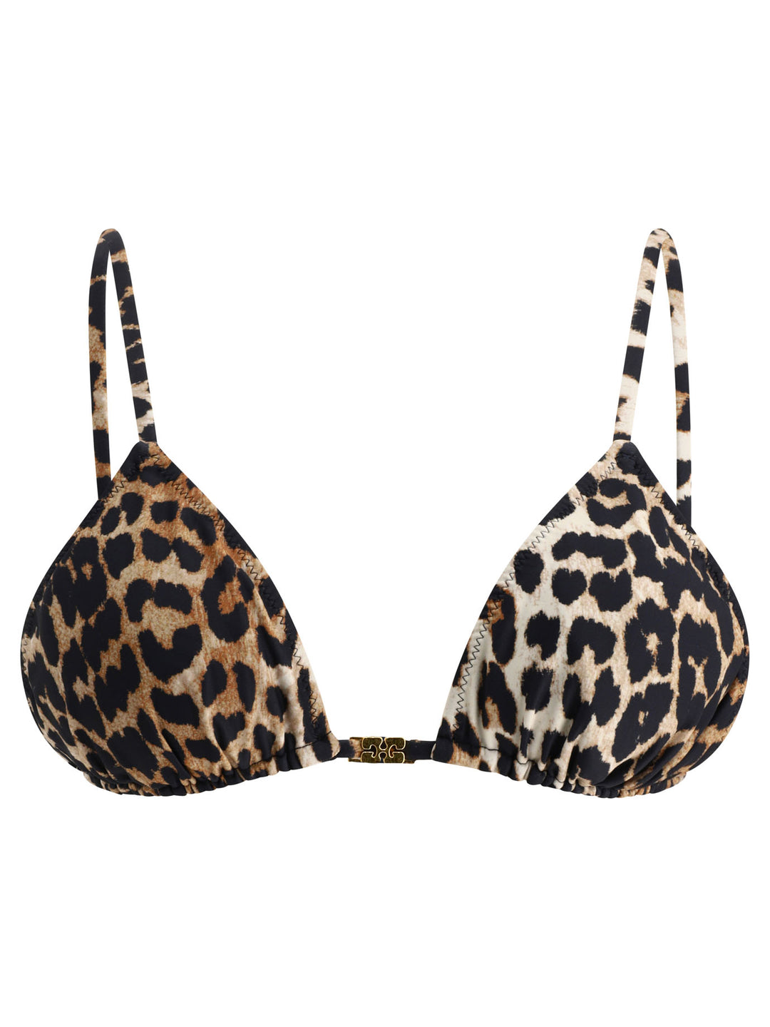 Leopard-Print Bikini Top Costumes Brown