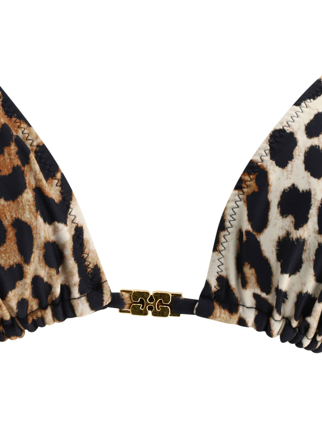 Leopard-Print Bikini Top Costumes Brown