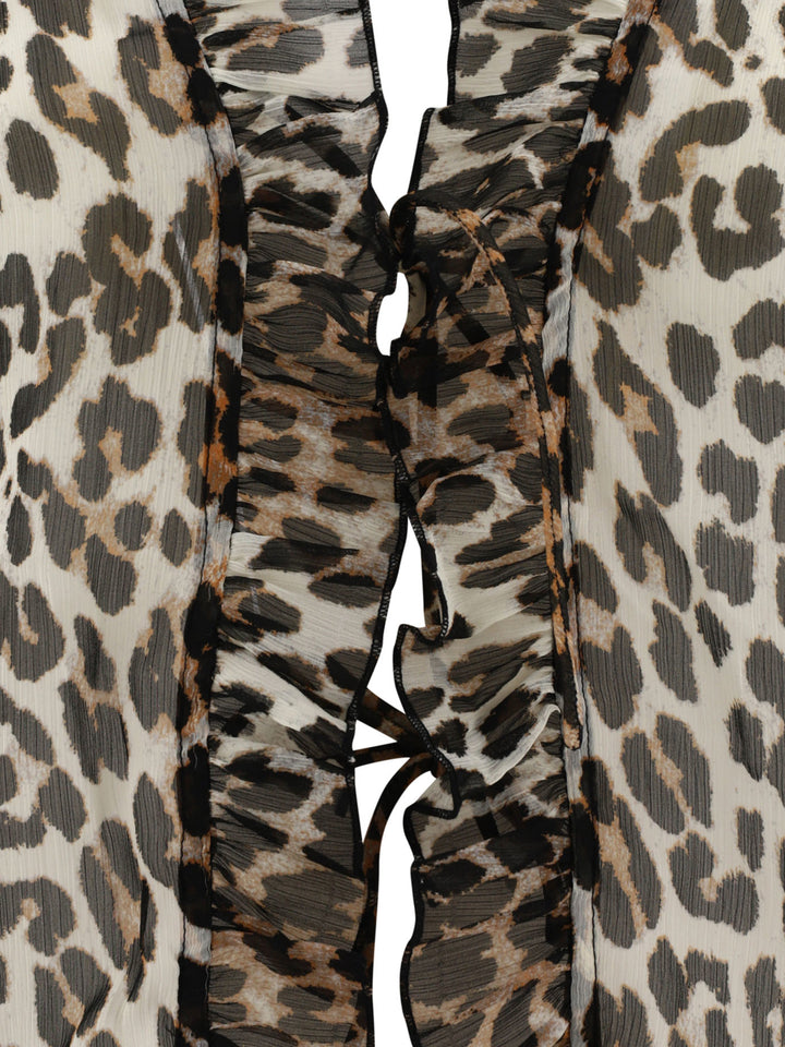 Animalier Top Tops Brown