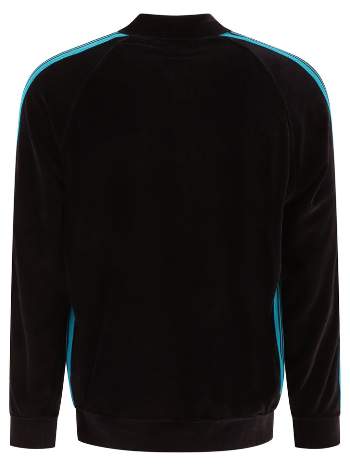 Track Sweatshirt With Side Bands Sweatshirts Black