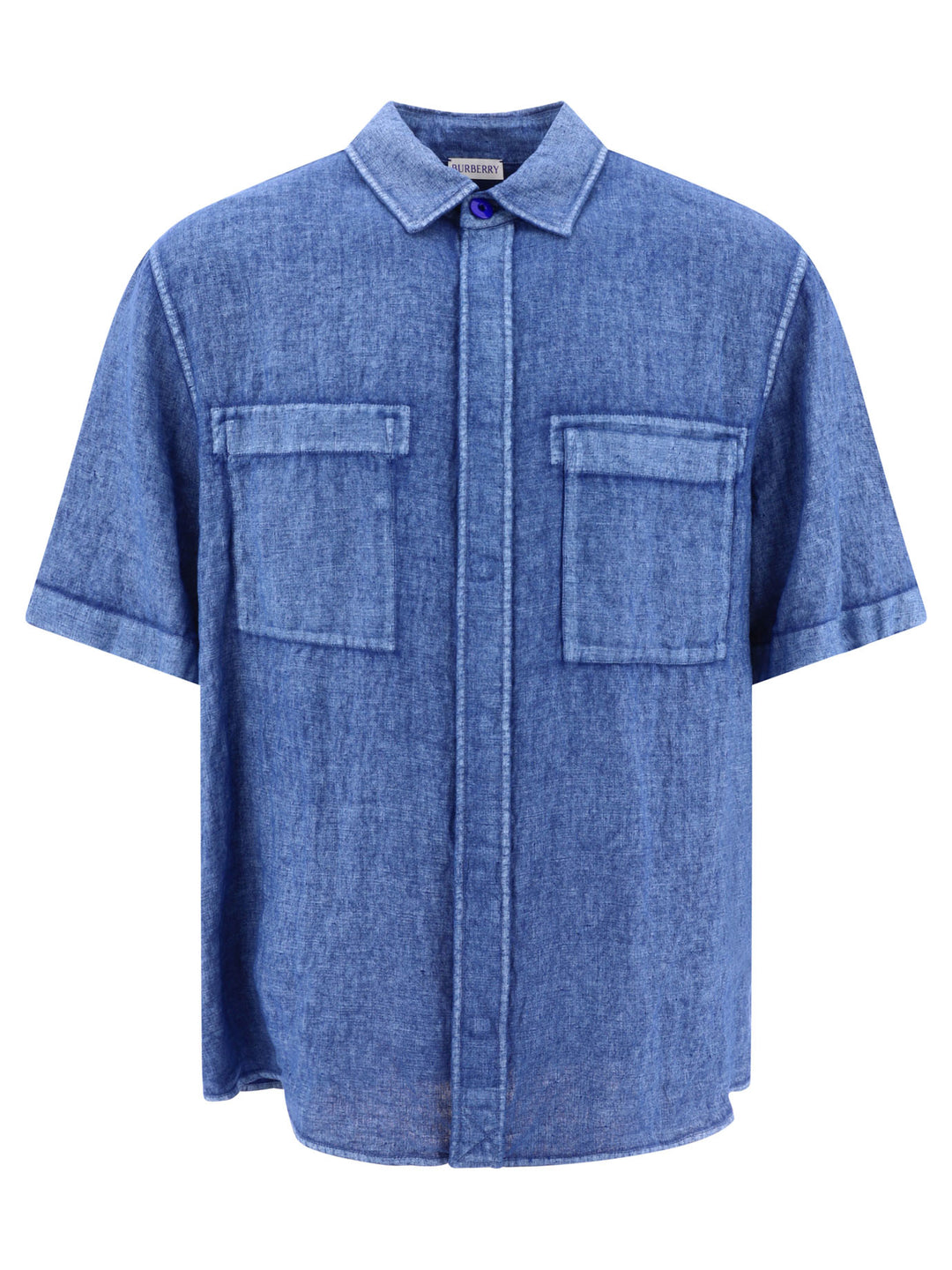 Linen Shirt Shirts Light Blue