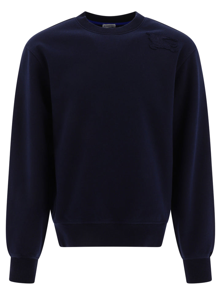 Sweatshirt With Embroidery Sweatshirts Blue