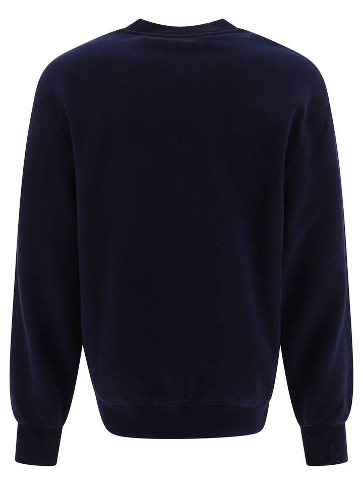 Sweatshirt With Embroidery Sweatshirts Blue