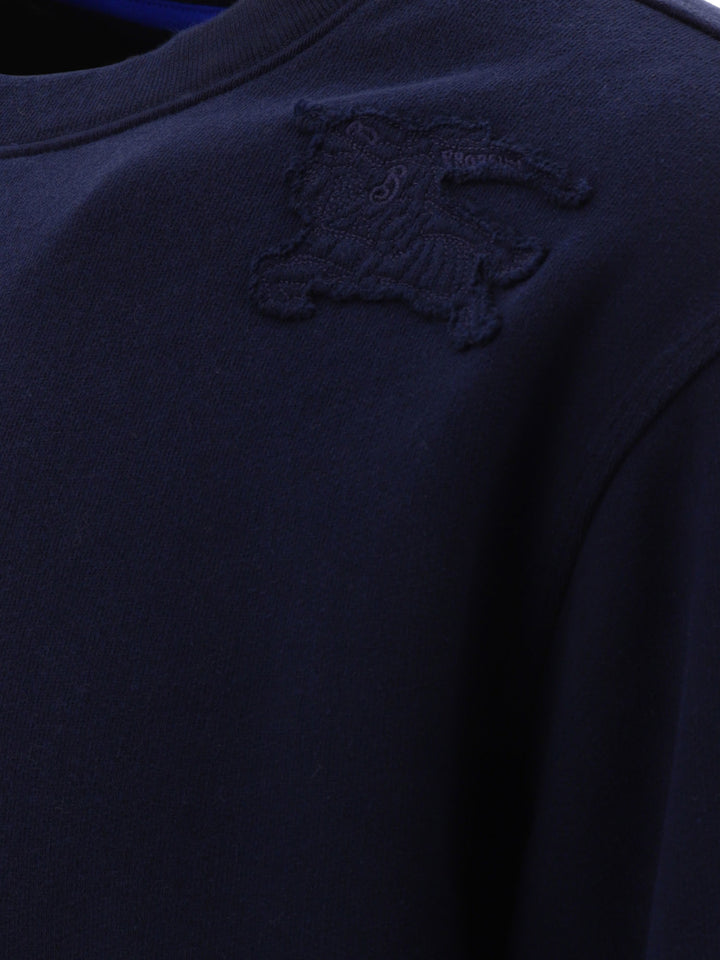 Sweatshirt With Embroidery Sweatshirts Blue