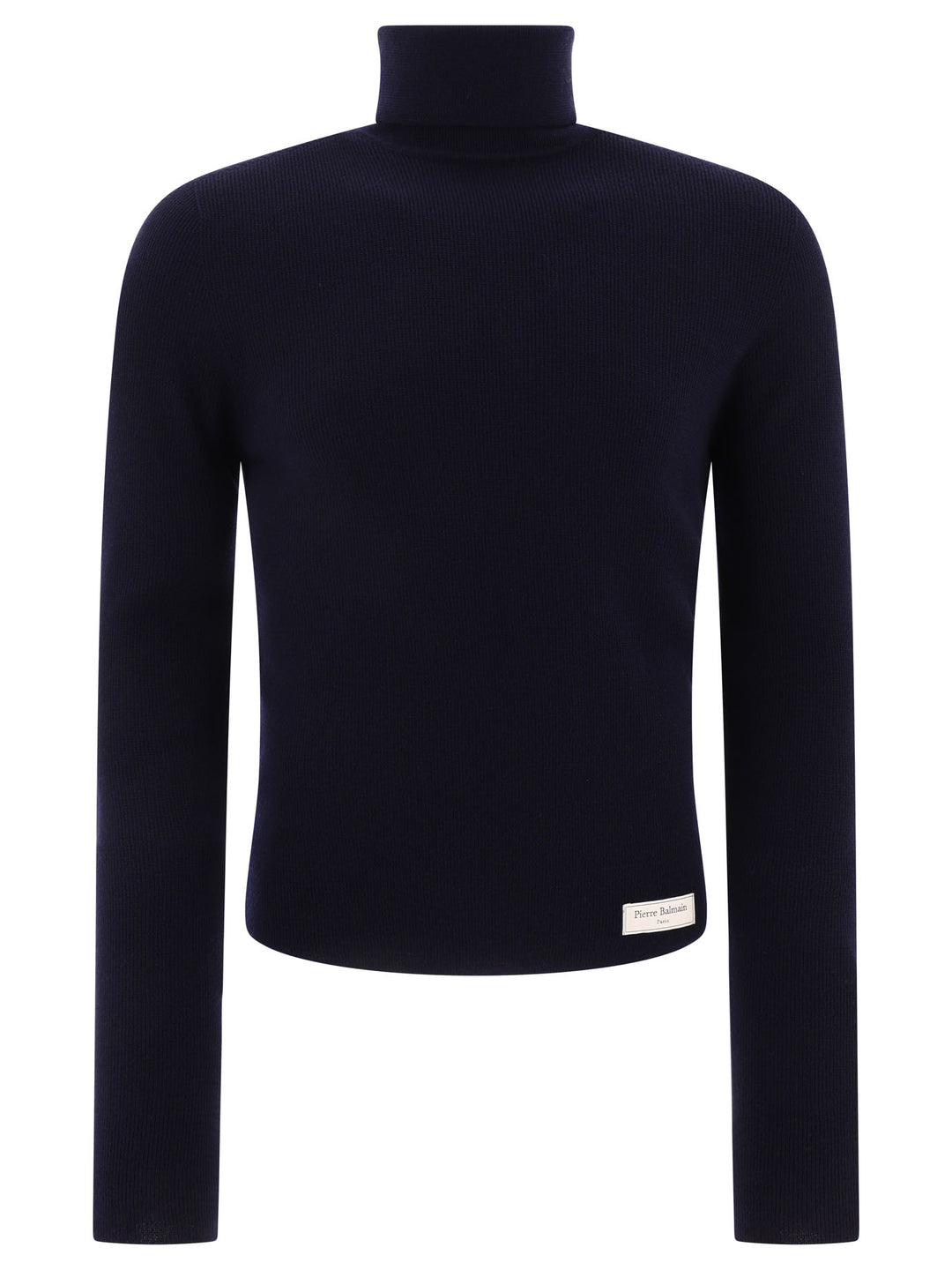 Sweater With Patch Logo Knitwear Blue