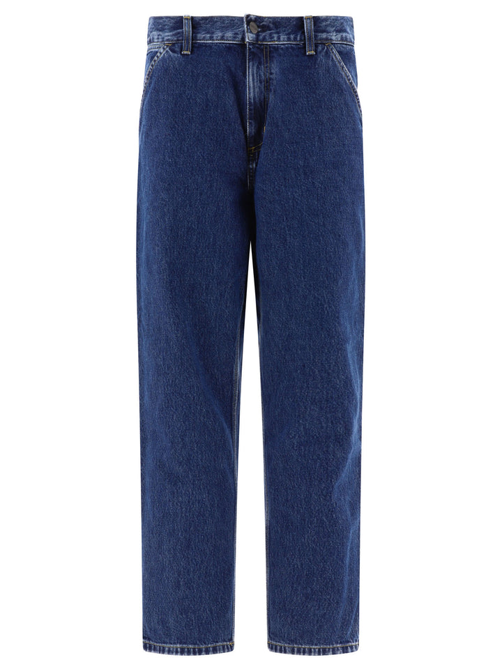 Single Knee Trousers Blue