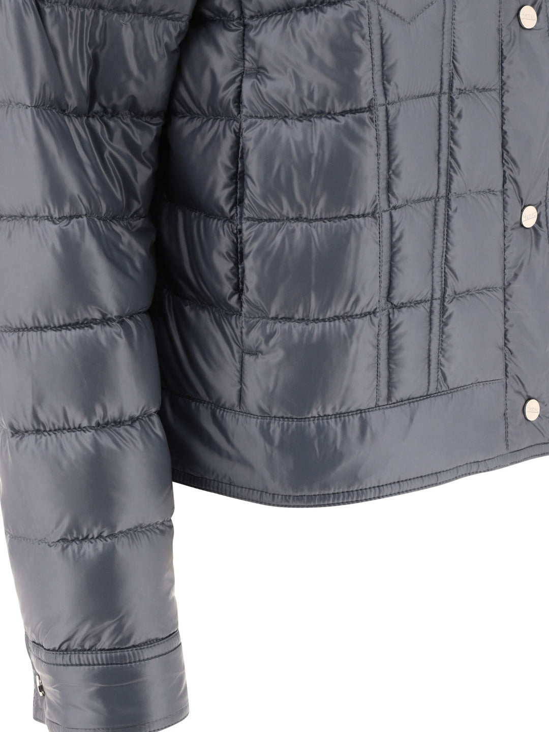 Quilted Jacket With Chest Pockets Jackets Blue