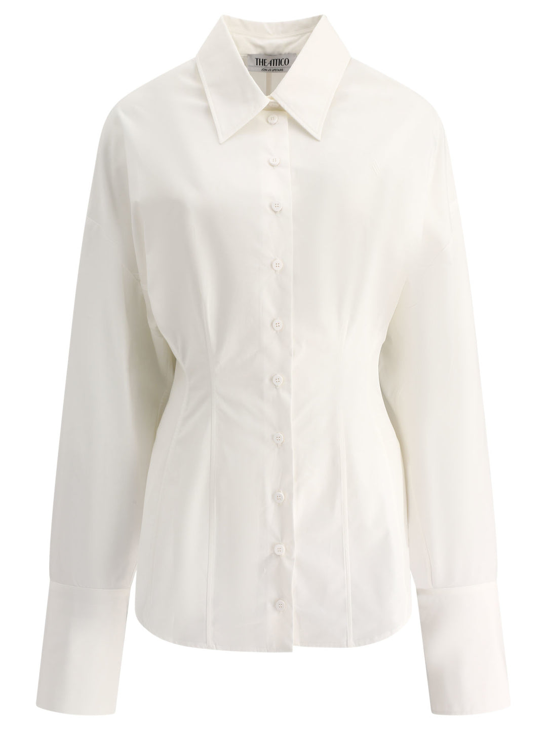 Asymmetric Shirt Shirts White