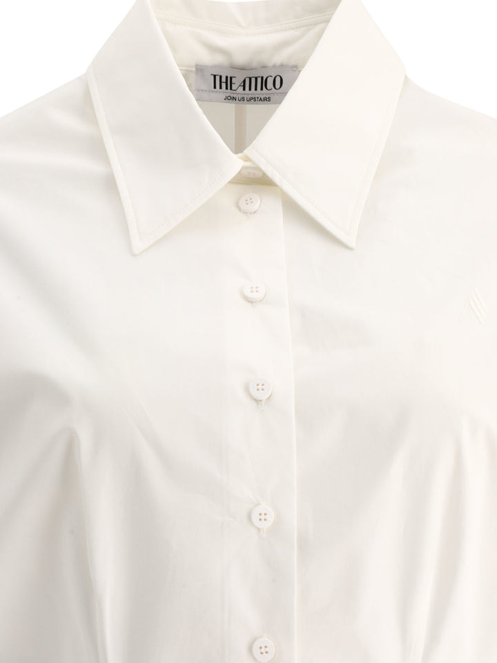 Asymmetric Shirt Shirts White