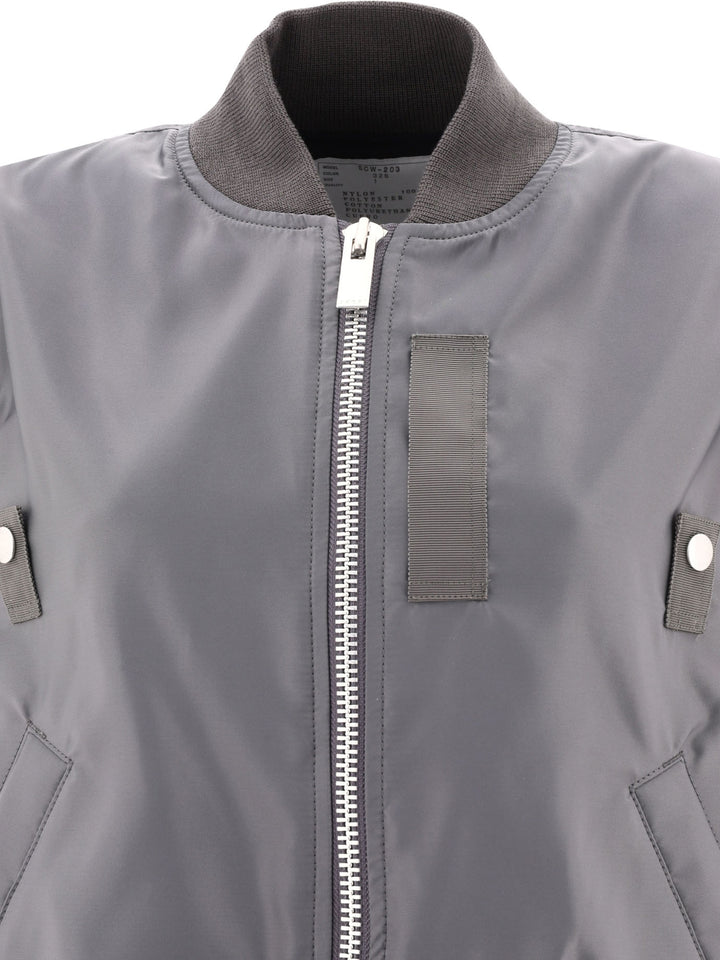 Nylon Twill Vest Jacket Jackets Grey