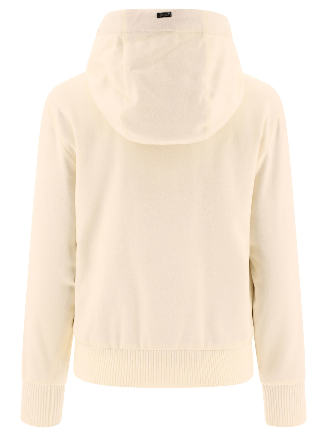 Hoodie-Style Down Jacket Jackets White