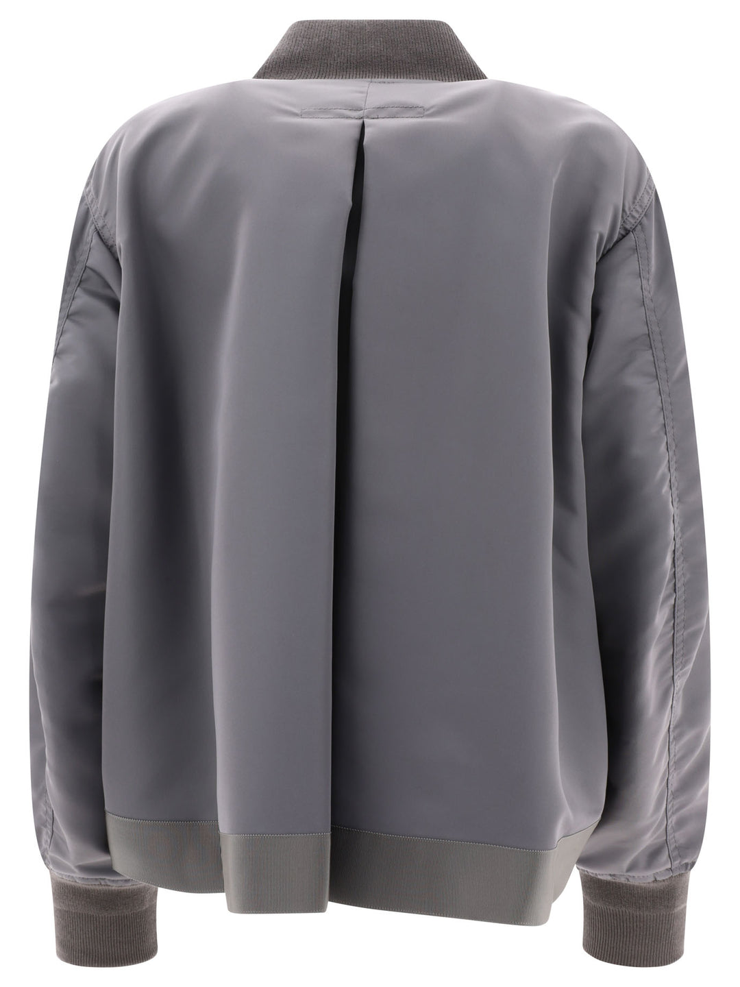 Nylon Twill Bomber Jacket Jackets Grey