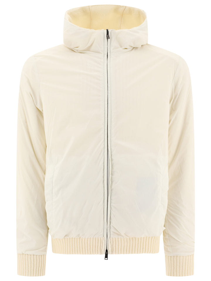 Reversibile Sweater-Style Jacket Jackets White