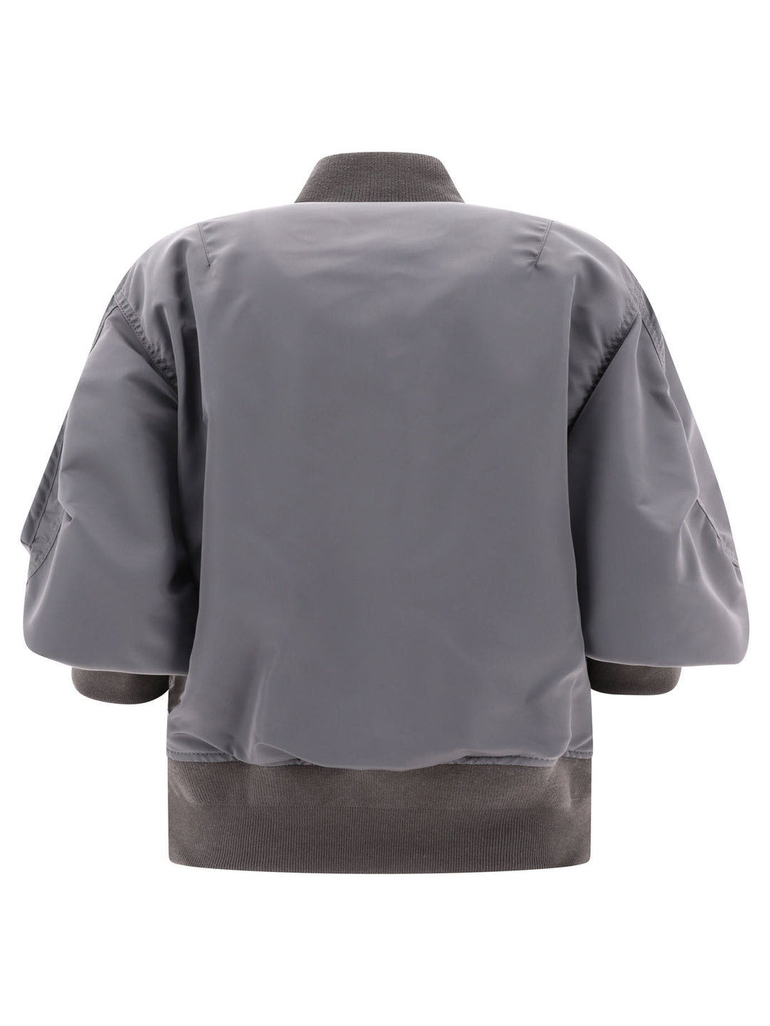 Nylon Twill Bomber Jacket Jackets Grey