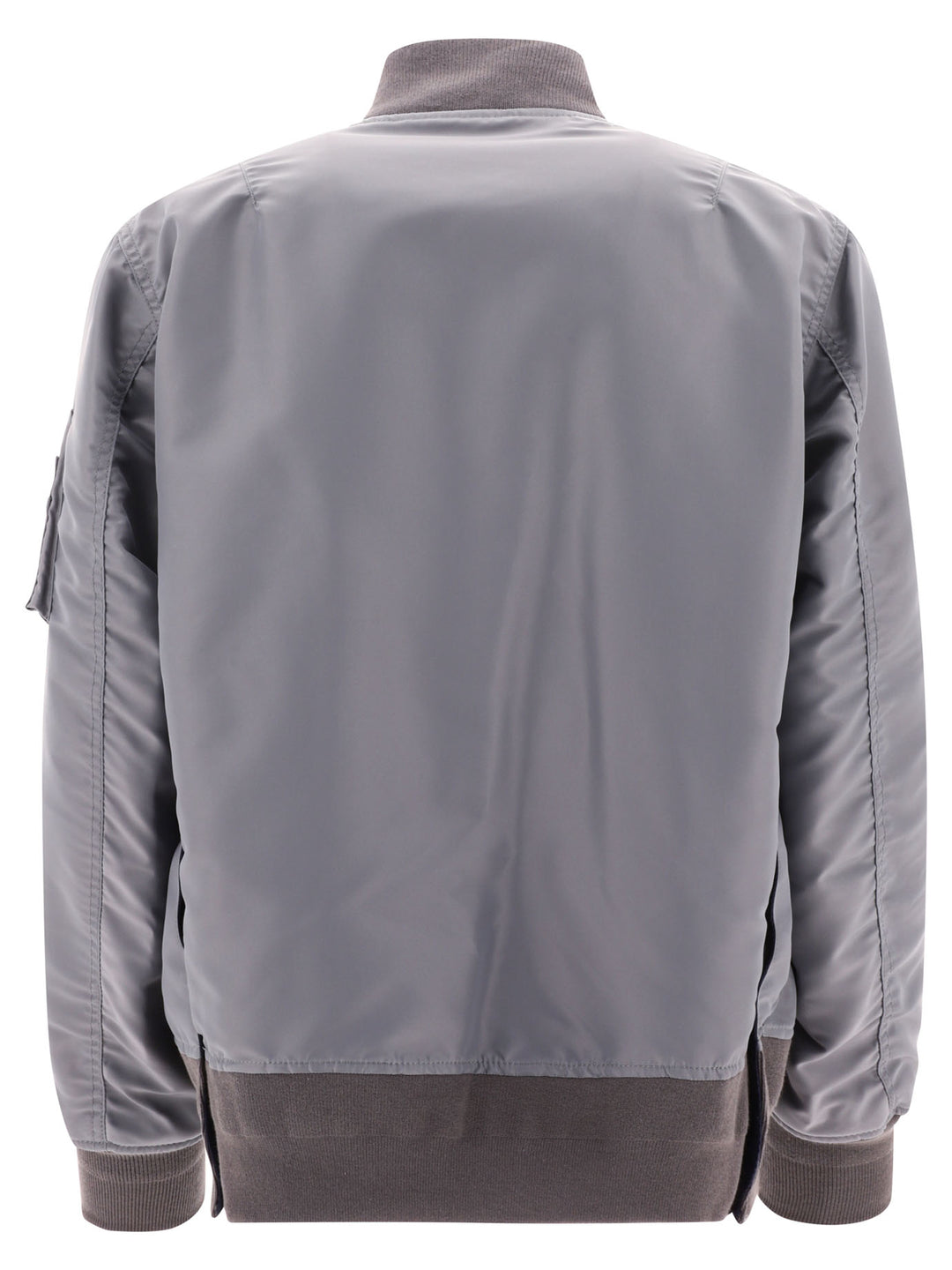 Nylon Twill Bomber Jacket Jackets Grey