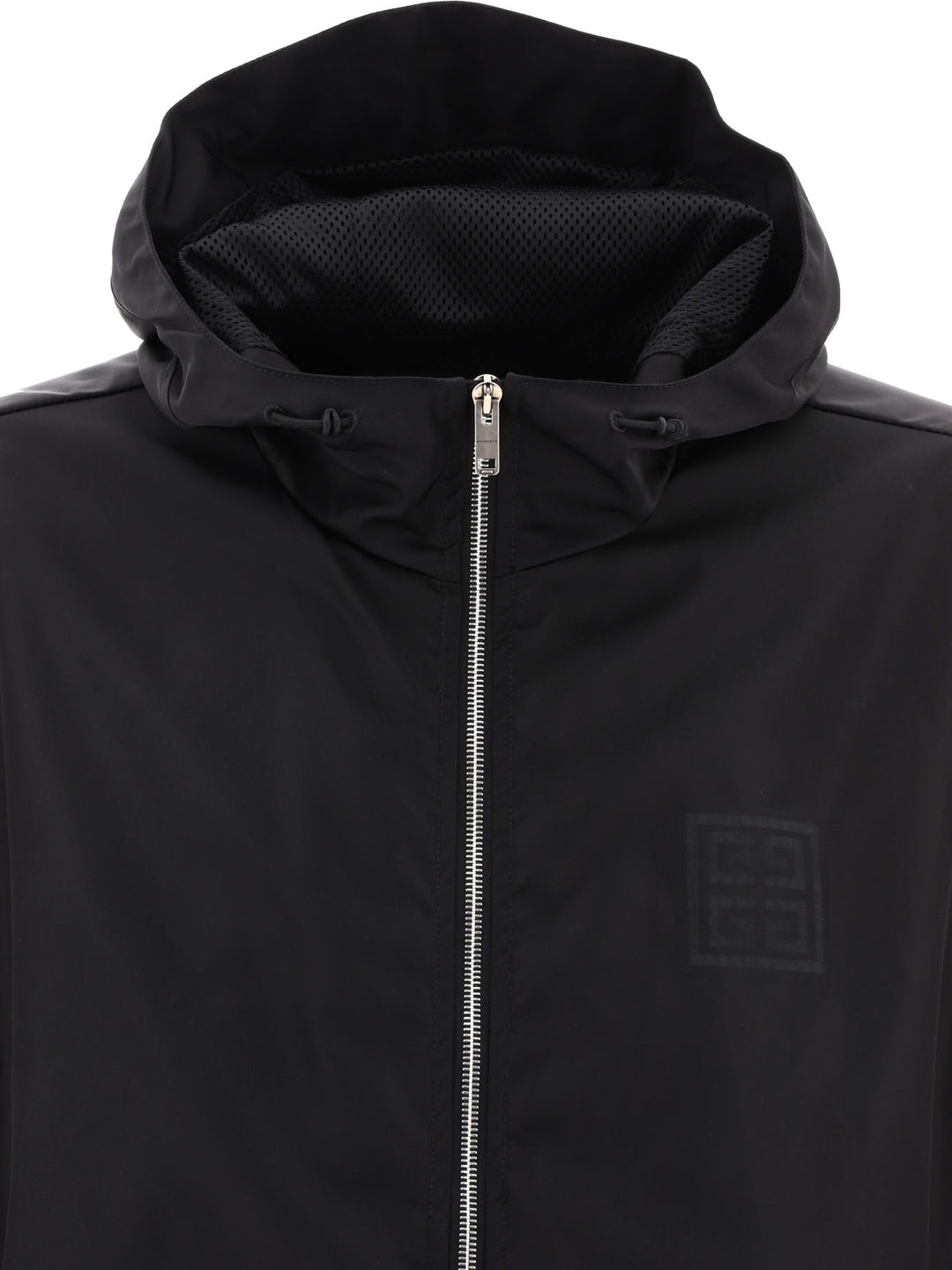 Windbreaker Jacket With Logo Jackets Black