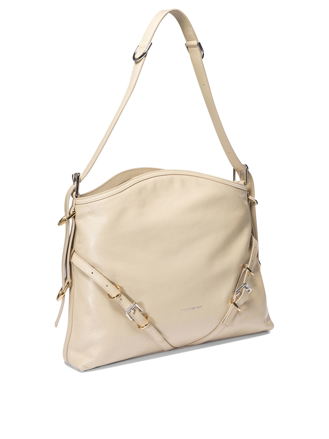 Medium Voyou Shoulder Bags Beige