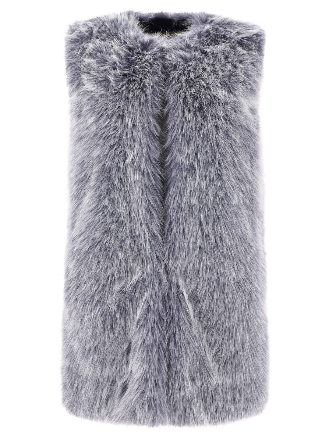 Faux Fur Vest Jacket Jackets Light Blue