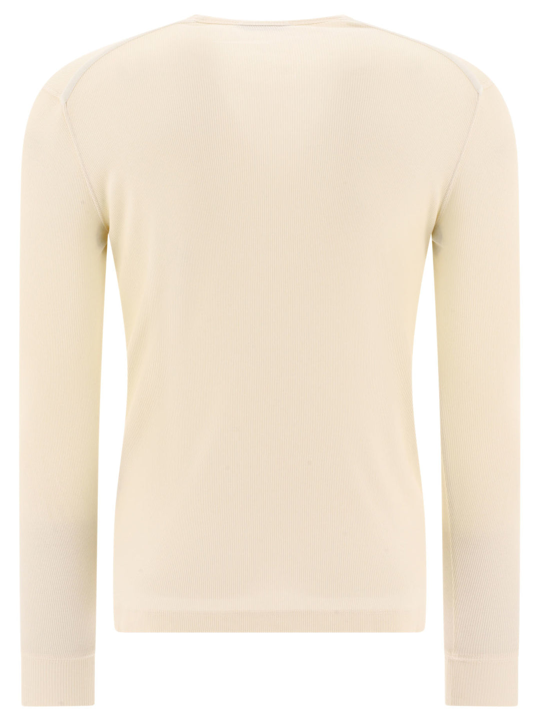 Lyocell Buttoned T-Shirt T-Shirts Beige