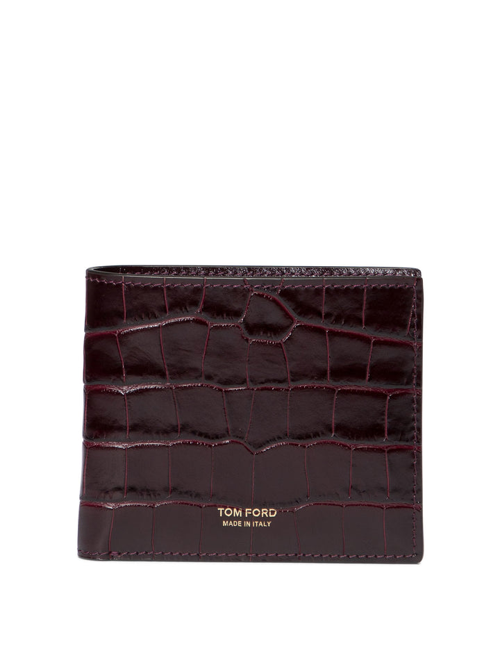 Croc T Line Wallets & Card Holders Bordeaux