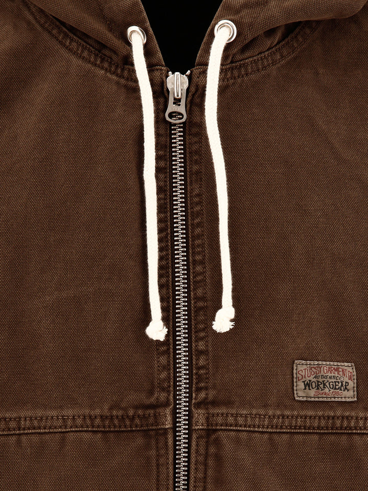 Work Jacket In Unlined Canvas Jackets Brown